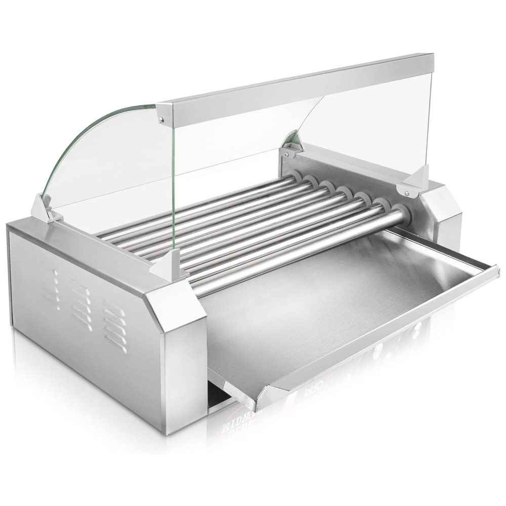 Máquina de Hot Dog para 18 Salsichas Aço Inox 900W 110v OLDE MIDWAY ROLL PRO18 CVR Branco - Imagem 4