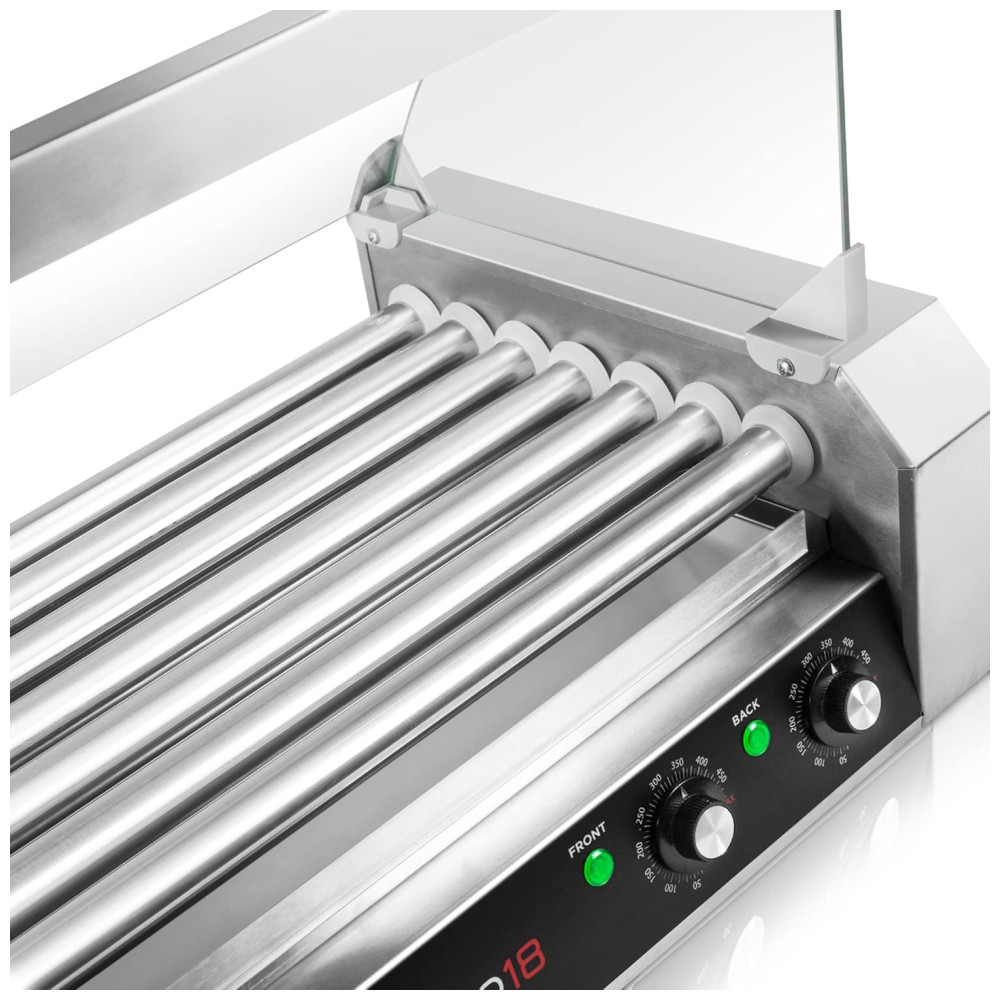 Máquina de Hot Dog para 18 Salsichas Aço Inox 900W 110v OLDE MIDWAY ROLL PRO18 CVR Branco - Imagem 5