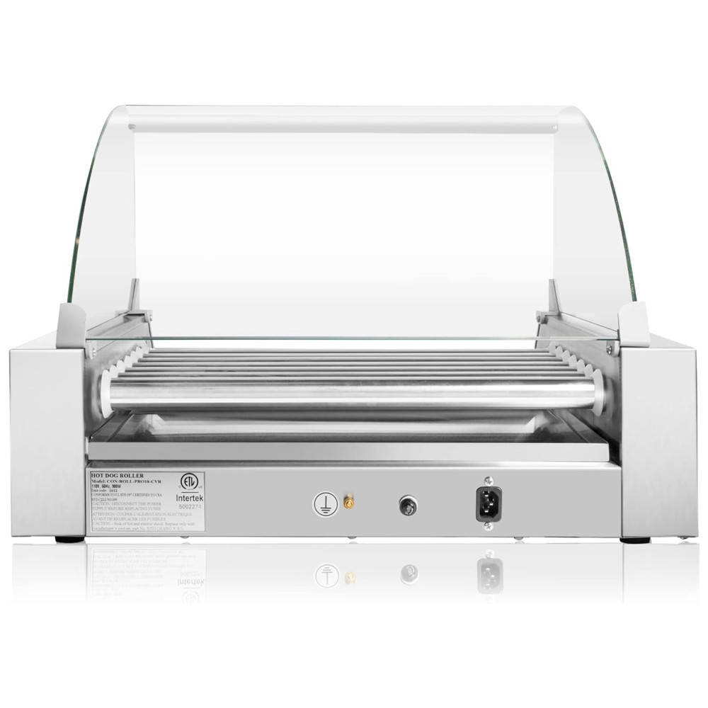 Máquina de Hot Dog para 18 Salsichas Aço Inox 900W 110v OLDE MIDWAY ROLL PRO18 CVR Branco - Imagem 6