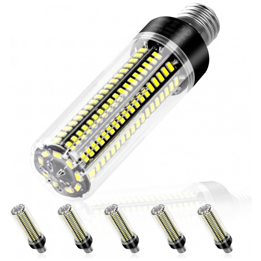 Lâmpada LED Corn 350W equivalente, luz diurna 6000K, super brilhante com 4041 lúmens, base E26/E27, ideal para indoor, teto, casa e jardim,Duu Too