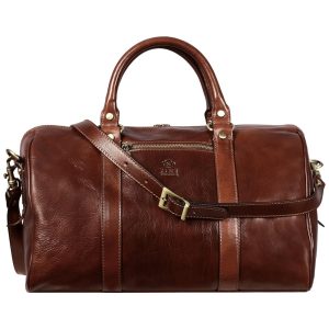 Bolsa de Viagem Unissex Clássica de Couro TIME RESISTANCE 5192101 Marrom