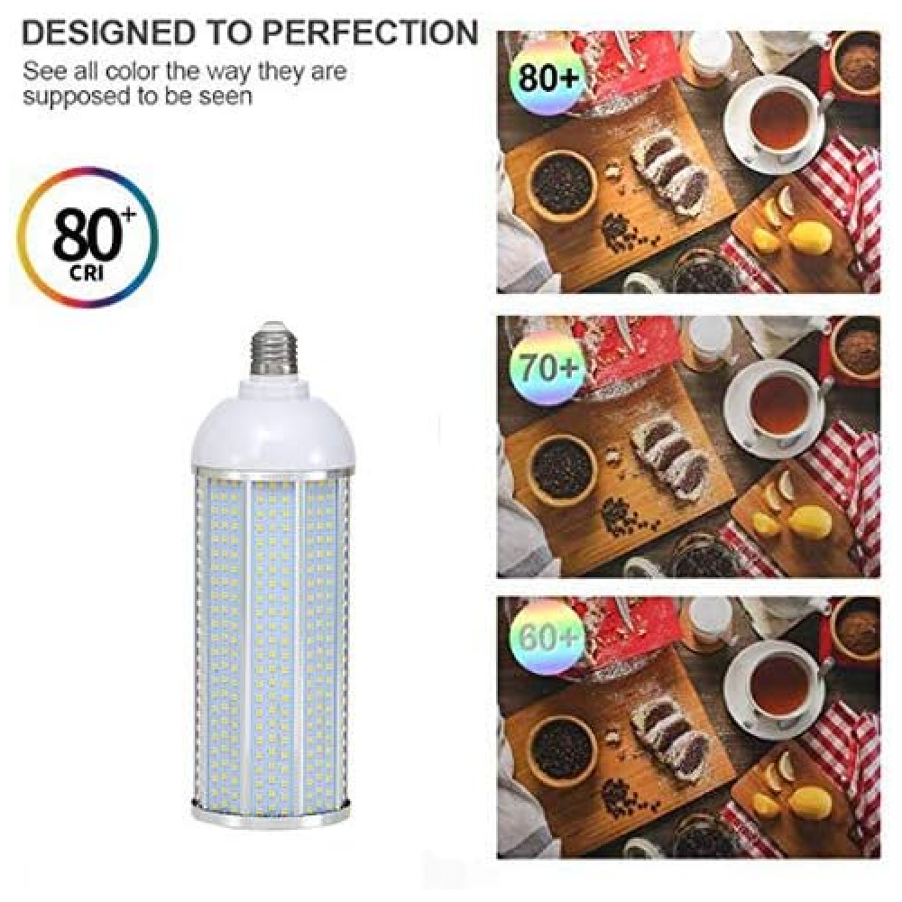 Ultra Bright LED Corn Bulb 50W 9000LM 3000K Branco Quente E26/E27,Iluminação eficiente para grandes áreas,oficinas,armazéns, ruas e garagens,BulBright - Imagem 3