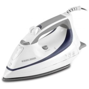 Ferro de Passar a Vapor com Base de Cerâmica 1200W 110v BLACKDECKER F1000 Branco