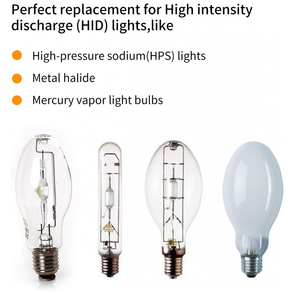 Lâmpada LED Corn 150W LEDEPLY, 15000 lúmens, 5000K daylight, base E26/E39, alta eficiência para galpões, fábricas, oficinas e áreas externas. - Imagem 4
