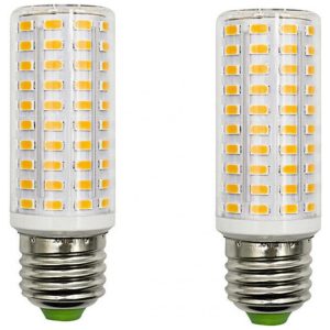 Kit 2 Lâmpadas LED Milho E27 20W 3000K Branco Quente 110 LEDsEquivalente 150-200WIluminação Econômica e Potente para Ambientes internosK JINGKELAI