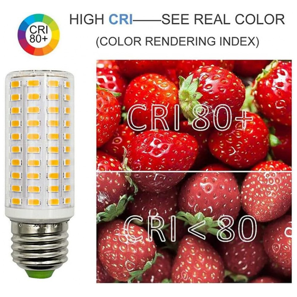 Kit 2 Lâmpadas LED Milho E27 20W 3000K Branco Quente, 110 LEDs,Equivalente 150-200W,Iluminação Econômica e Potente para Ambientes internos,K JINGKELAI - Imagem 5