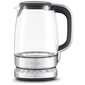 Chaleira Elétrica Aço Inoxidável Vidro 17L Transparente BREVILLE BKE830XL Prateado