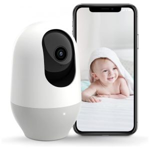 Babá Eletrônica com Câmera IP 1080P com Controle de Voz Alexa 110V nooie Branco