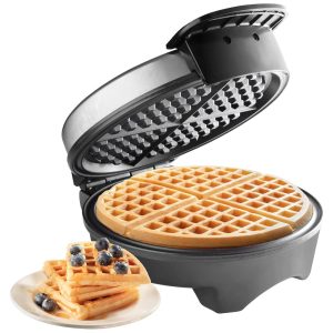Máquina de Waffle Antiaderente Aço Inoxidável 1000W 110v CUCINAPRO 1474 Prateado
