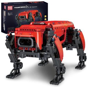 Kit de Construção Robot Dog MK Dynamics com 936 Peças e Controle Remoto para Crianças e Adultos Mould King Vermelho