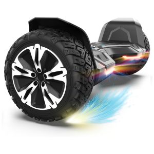 Hoverboard Off Road com Alto Falante Bluetooth Luz LED 220v GYROOR Preto