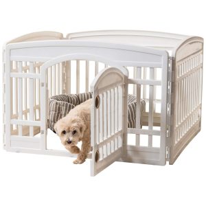 Cercado Portátil de com Porta para Cães Branca IRIS USA INC. 586680 Branco