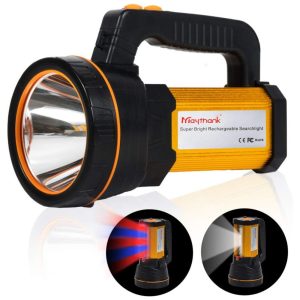 Lanterna LED Recarregável á Prova Dágua IPX4 e 6.000 Lúmens MAYTHANK Amarela