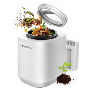 Composteira Elétrica COMPONOVA 4L Branco Moinho Inteligente Sem Odores 120V