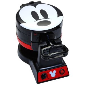 Disneys Mickey Mouse Máquina de Waffle Assa dos 2 lados 800 W vermelha 110v HOT TOPIC Vermelho