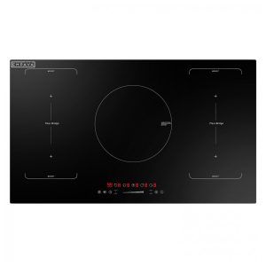 Cooktop de indução 91cm Empava preto 5 zonas vidro cerâmico bridge timer e controle touch 10200W 220V