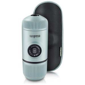 Cafeteira Elétrica Expresso Portátil 261 Psi 156cm 80ml de Água Mini Manual Ártico Aço WACACO Azul Aço