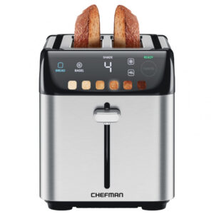 Torradeira Inteligente de 2 Fatias com 6 Configurações de Tostagem e Painel Digital 110V 850W Chefman Prata