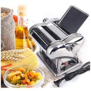 Máquina de Fazer Massas Elétrica de Aço Inoxidável Ideal para Casa e Restaurante - PIAOCAIYIN