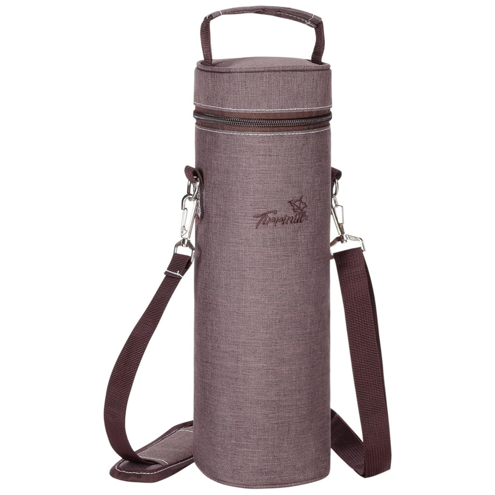 Bolsa Térmica para Vinho Tirrinia Ideal para PiqueniqueTransporte de Garrafa de 750ml Alça de Ombro Portátil