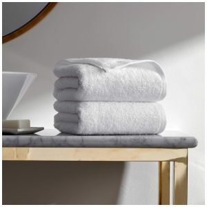 Kit Toalhas de Banho em 100% Algodão com 2 Peças para Spa Hotel e Academia H by Frette Branca