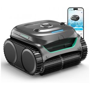 Aspirador Robótico para Piscinas WYBOT C2 Cinza Sistema de Filtração Dupla Ultra-fina Três Motores Sem Fio Modelo 2025﻿