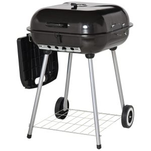 Churrasqueira a Carvão Portátil e Compacto serve até 4 Pessoas OUTSUNNY Preto