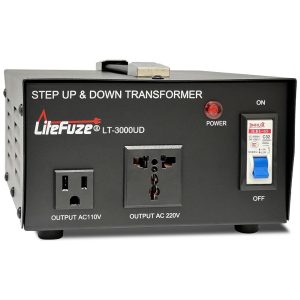 Transformador de Tensão 3000W Converte 110V para 220V ou 220V para 110V LiteFuze LT Preto