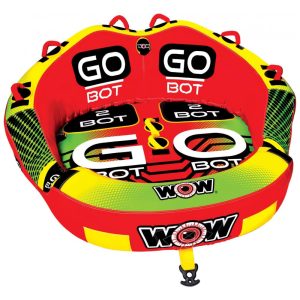 Boia Rebocável Aquática para 2 Pessoas com Conector Rápido WOW sports 181040 Vermelha