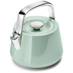 Chaleira de Chá Alcaravia Caraway 2 Litros em Aço Inoxidável com Apito Verde Claro