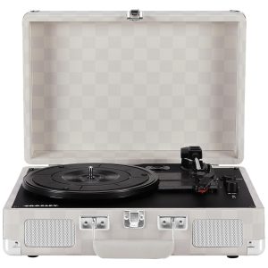 Vitrola Toca-Discos Cruiser Plus Vintage 3 Velocidades Bluetooth Maleta CR8005F-AC Crosley Xadrez Amêndoa