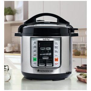 Panela de Pressão Elétrica 6 Litros 7 em 1 Programável Aço Inoxidável 110V Wonderchef Prata