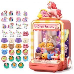 Máquina de Garra Aiqi 35 PCS Kids Claw Machine Mini Vending Game com Luzes e Som para Crianças
