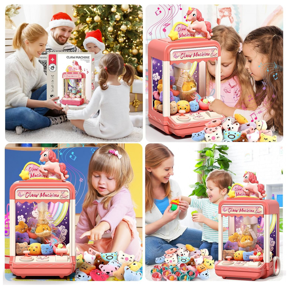 Máquina de Garra Aiqi 35 PCS Kids Claw Machine, Mini Vending Game com Luzes e Som para Crianças - Imagem 5