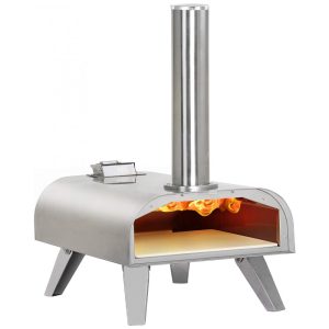 Forno de Pizza a Gás Portátil Aço Inoxidável BIG HORN OUTDOORS Prata