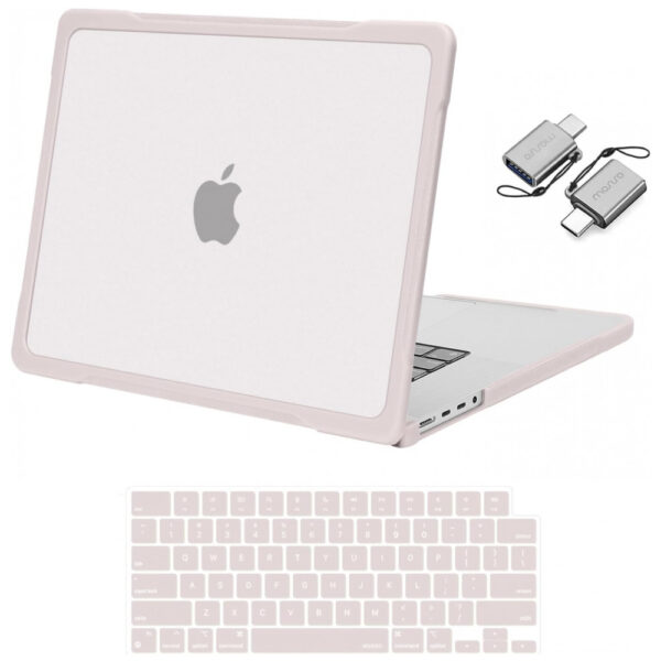 MOSISO Capa para MacBook Pro 16" 2025-2021 M4/M3/M2/M1, Hard Shell Anti-Risco com TPU, Filme de Teclado e Adaptador Type C, Cor Cáqui