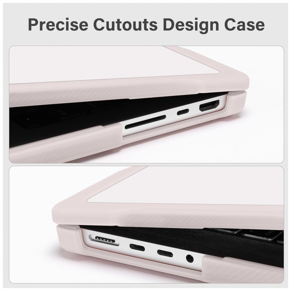MOSISO Capa para MacBook Pro 16" 2025-2021 M4/M3/M2/M1, Hard Shell Anti-Risco com TPU, Filme de Teclado e Adaptador Type C, Cor Cáqui - Imagem 3