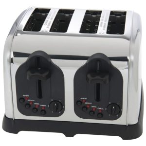 Torradeira Comercial HUBERT de 4 Slots 28cm x 28cm x 19cm