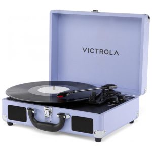 Toca-Discos Portátil Victrola Journey II 2025 Bluetooth com Alto-falantes Estéreo Embutidos e Graves Aprimorados - Lavanda