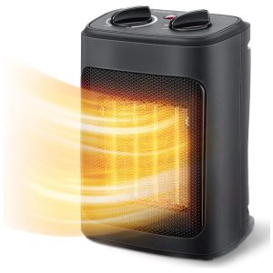 Aquecedor Elétrico Portátil de Cerâmica com termostato 1500W 110V Aikoper Preto