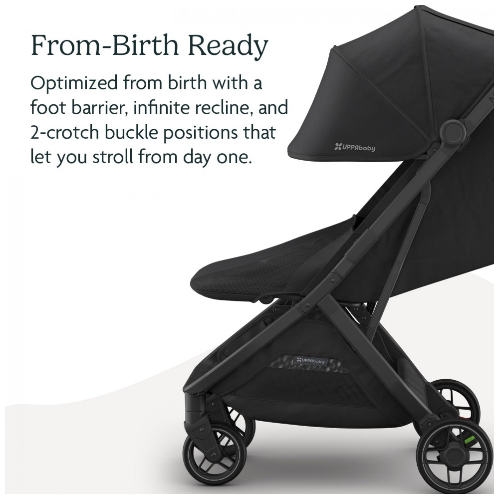Carrinho UPPAbaby Minu V3 Jake Cinza Carvão Design Leve e Compacto Dobrável com Uma Mão Desde o Nascimento Compatível com Assentos - Imagem 4