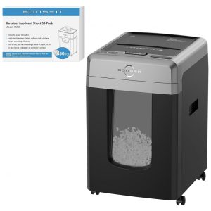 Triturador de Papel Automática BONSEN 300Sheet com 50 Folhas de Lubrificante