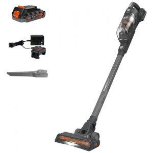Aspirador de Pó Sem Fio BLACK+DECKER POWERSERIES 20V MAX Bastão Recarregável com Luzes LED no Chão Leve e Antiemaranhado
