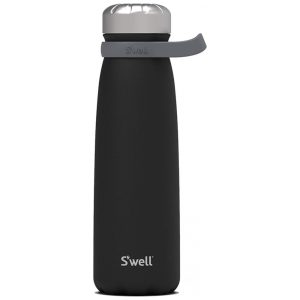 Garrafa Térmica para Água 11L Isolada a Vácuo de Camada Tripla em Aço Inoxidável Swell Preta