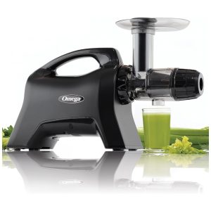 Centrifuga de Frutas com Função Reversa e Silencioso 110V 200W Omega Juicer NC1000MB13 Preta