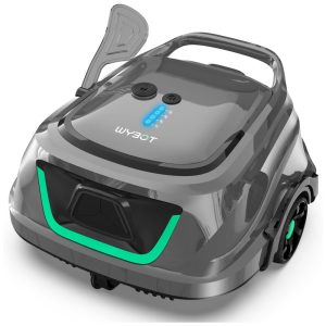 Aspirador de Piscina Sem Fio WYBOT A1 2025 Atualizado com até 120 Minutos de Autonomia Limpador Robótico com Duplos Filtros Ideal para Piscinas