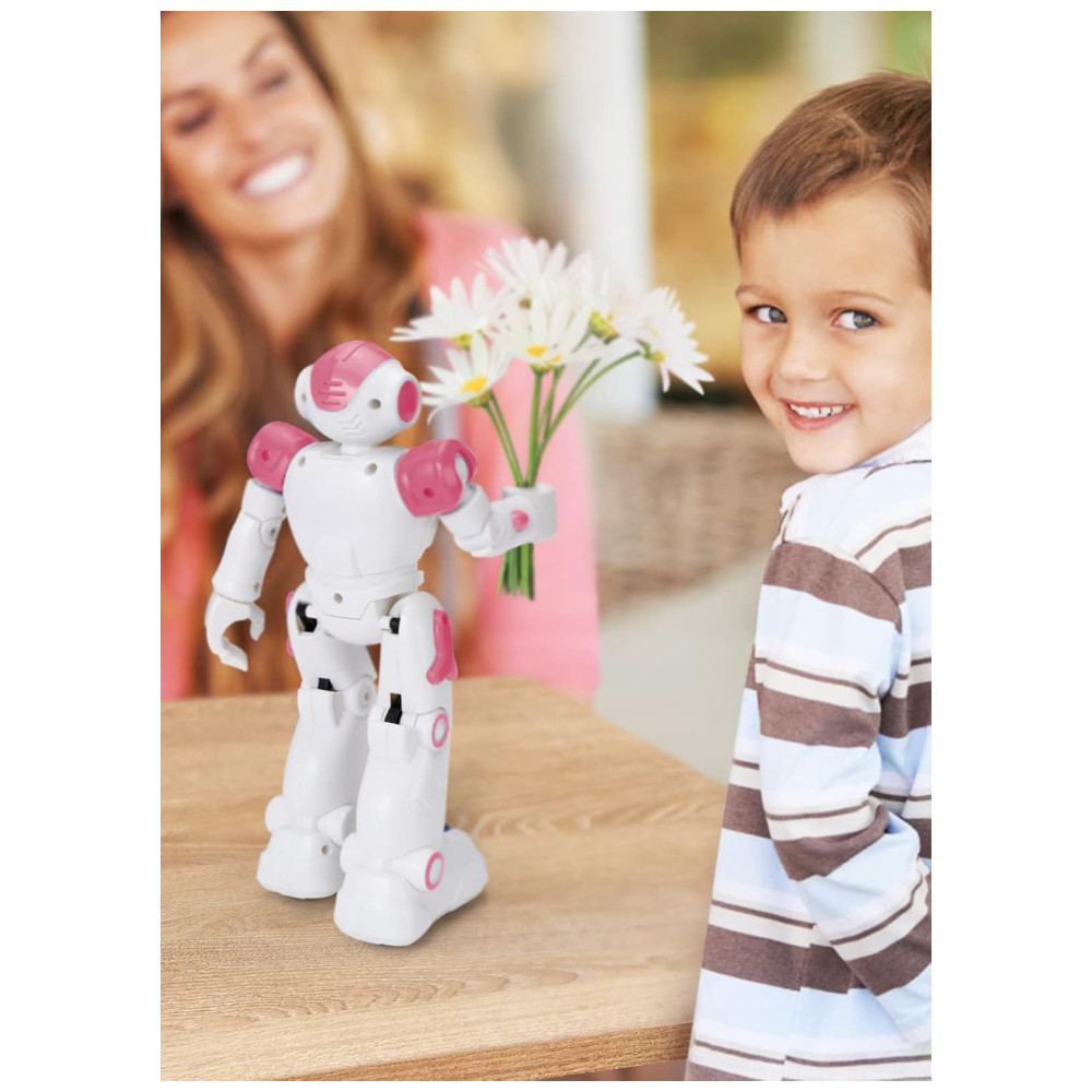 KingsDragon Gesture Sensing Control Robot Rosa – Robô Interativo Programável com Controle por Gestos e Remoto para Crianças de 3 a 8 Anos - Imagem 8