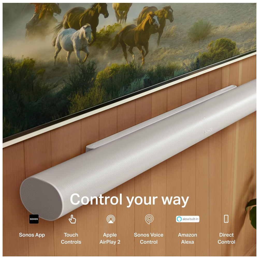 Sonos Arc Ultra Soundbar Premium com Dolby Atmos 9.1.4, Tecnologia Sound Motion™, Wi-Fi 6, Controle por Voz, Design Curvo – Branco Fosco - Imagem 11