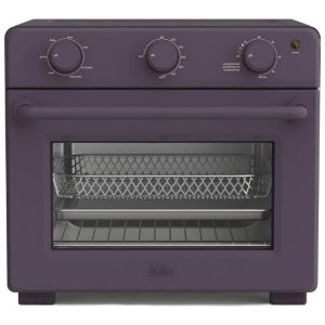 Forno Elétrico Air Fryer 7 em 1 15L 1700W Porta Vidro Temperado Timer 60min Controle Manual Acessórios Inox Capacidade para Pizza 30cm Roxo