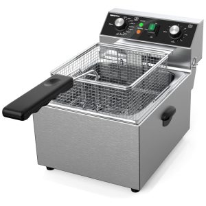 Fritadeira Elétrica Profissional 10 Litros de Capacidade Aço Inoxidável 110V 1800W TOPKITCH